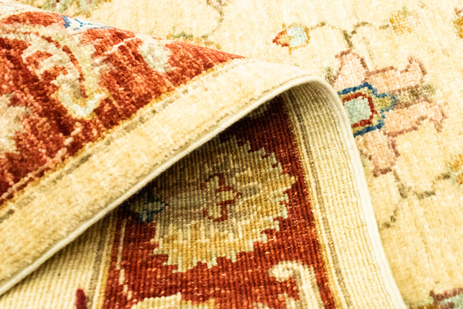 Ziegler Teppich 203 x 81 cm - hellbeige - Image 4