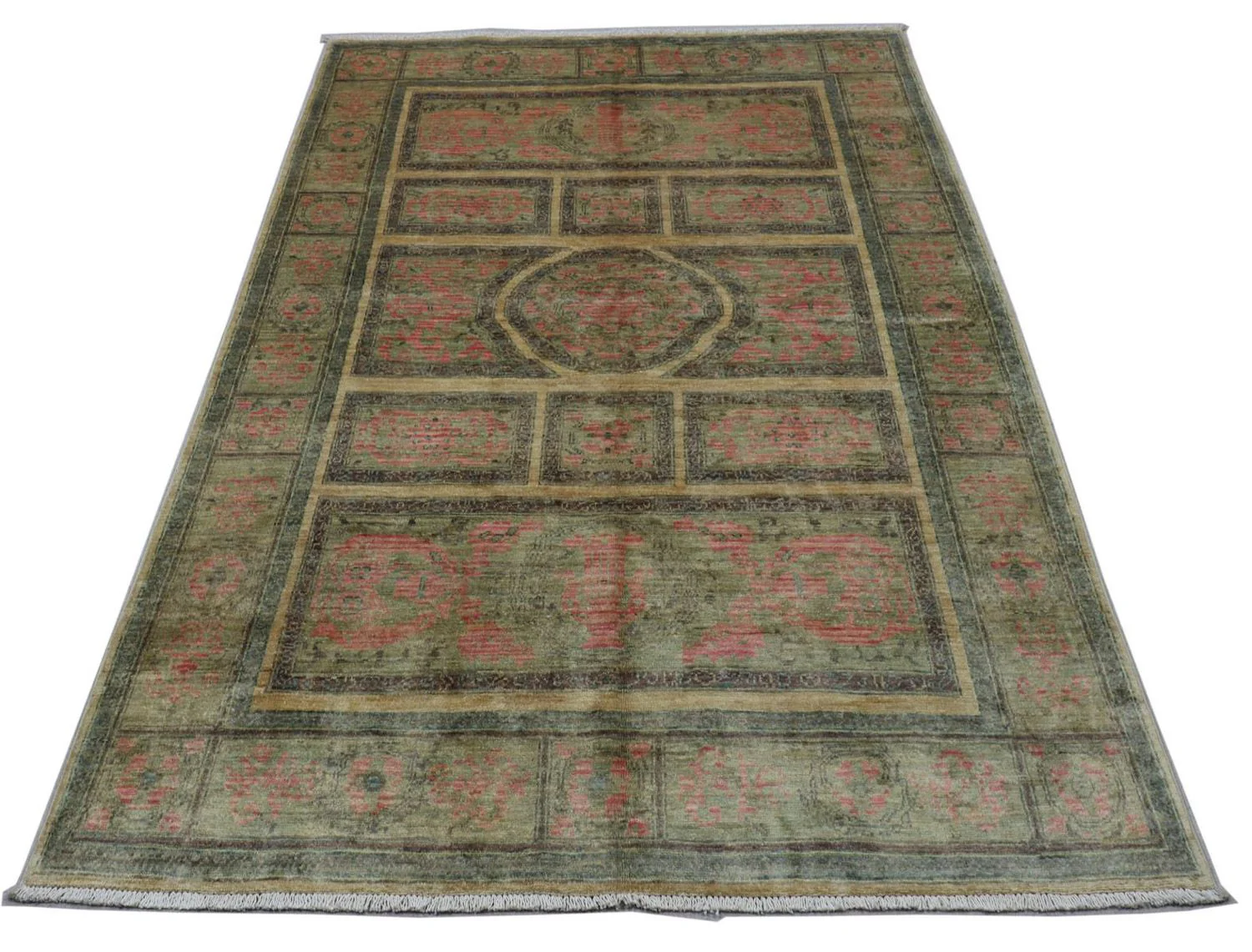 Ziegler Teppich 220 x 120 cm - olivgrün - Image 4