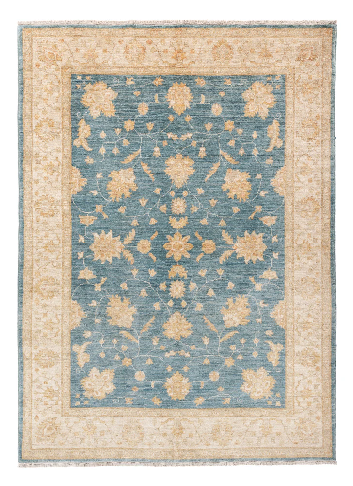 Ziegler Teppich - 243 x 173 cm - hellblau