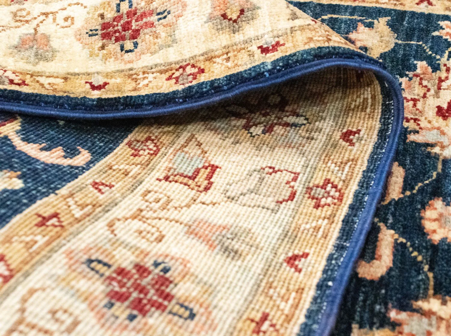 Ziegler Teppich 250 x 81 cm - blau - Image 4