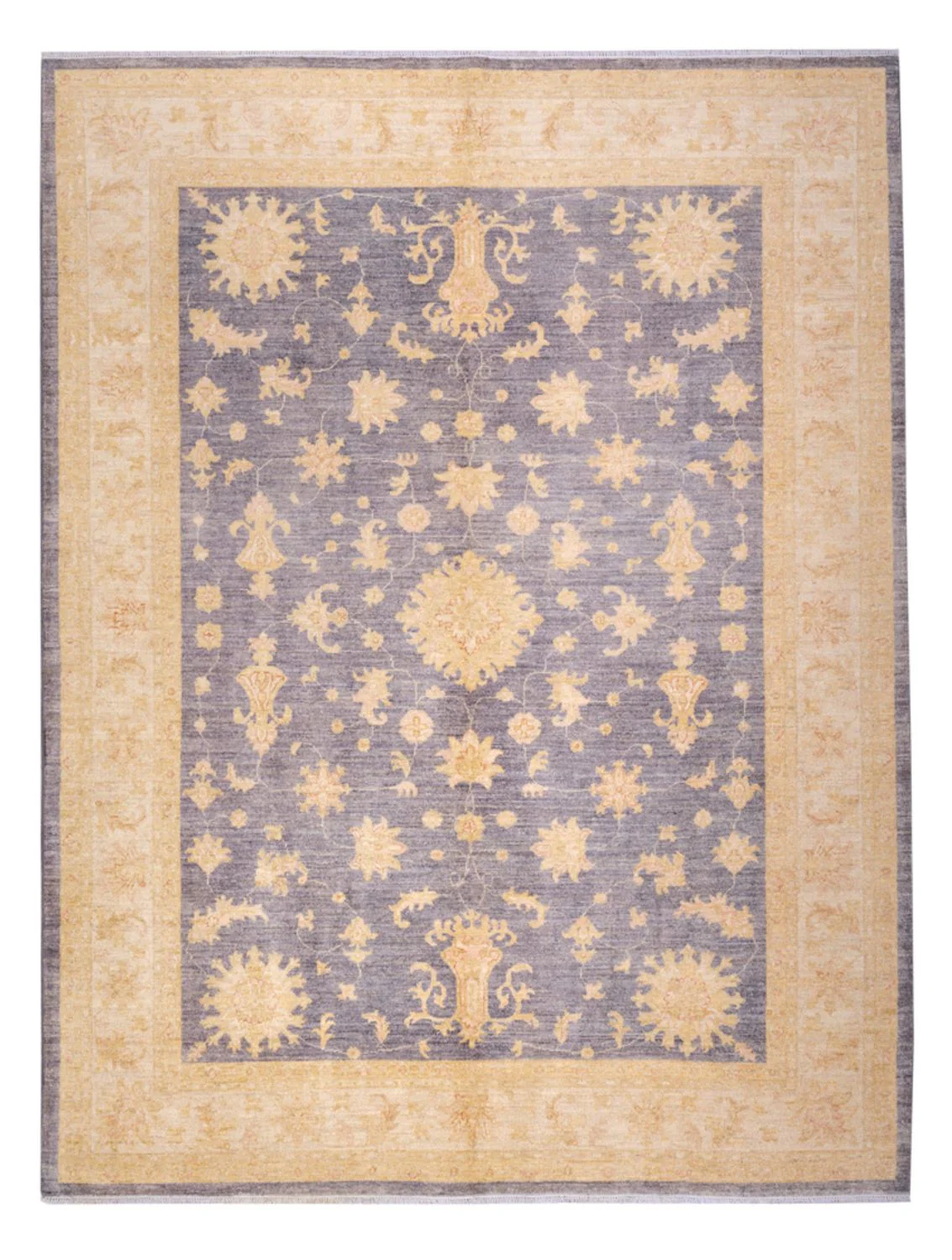 Ziegler Teppich - 287 x 216 cm - seeblau