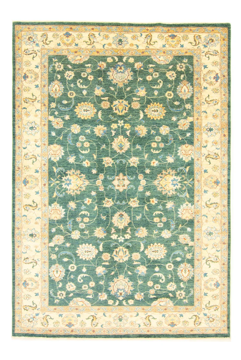 Ziegler Teppich 295 x 199 cm - grün