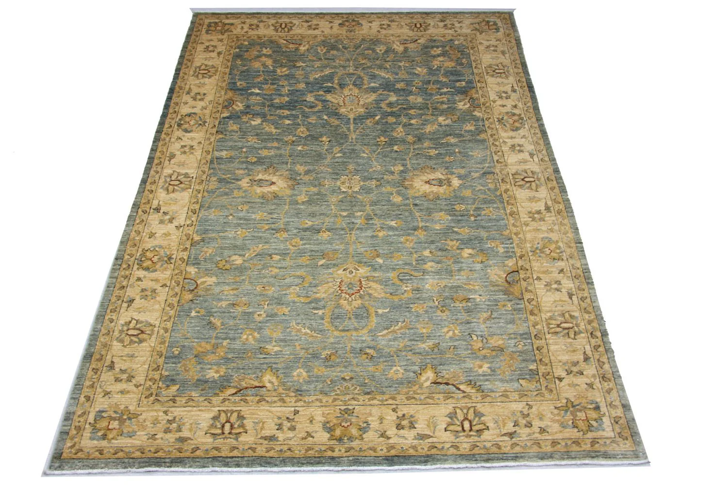 Ziegler Teppich 297 x 197 cm - blau