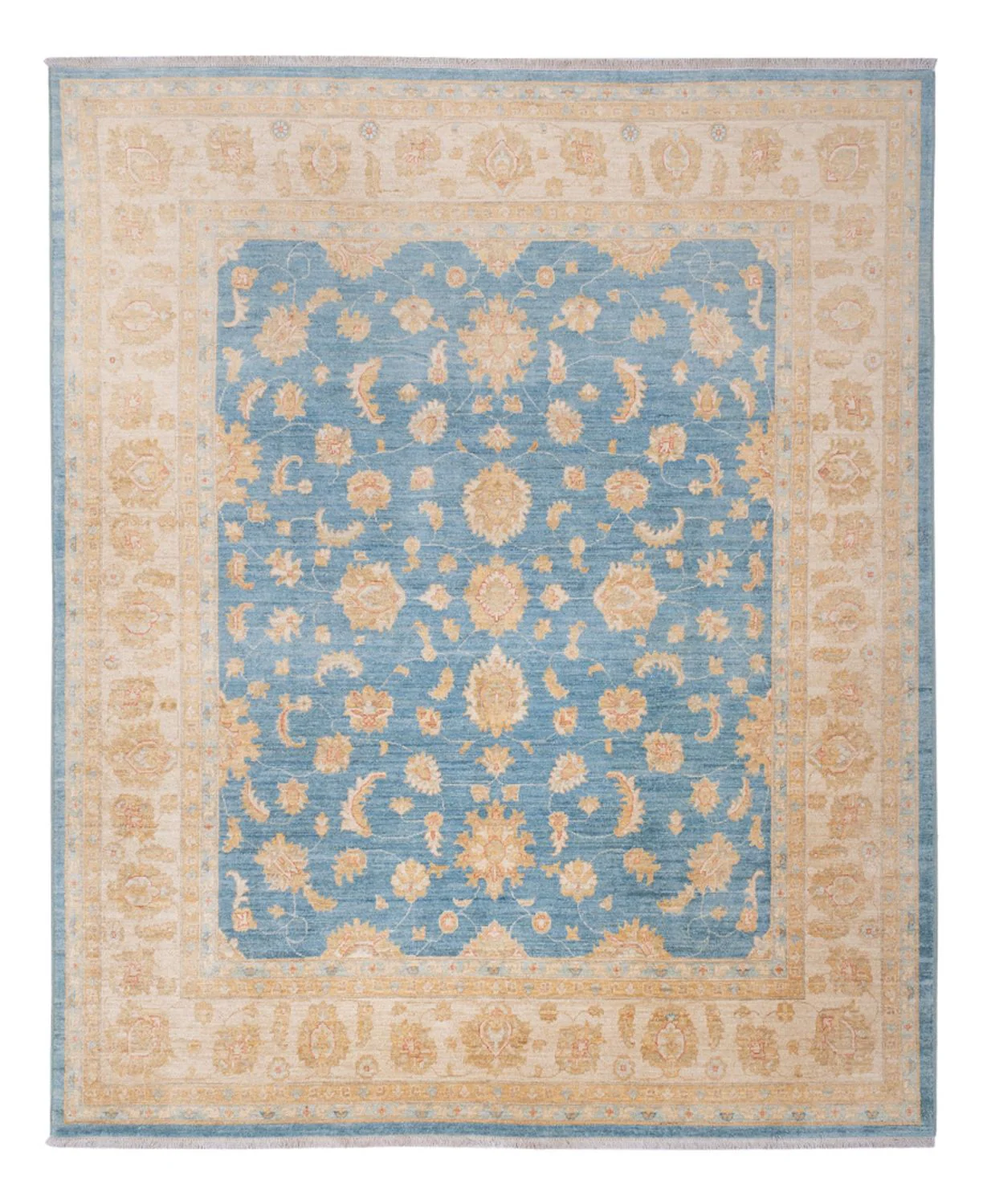 Ziegler Teppich - 298 x 250 cm - hellblau