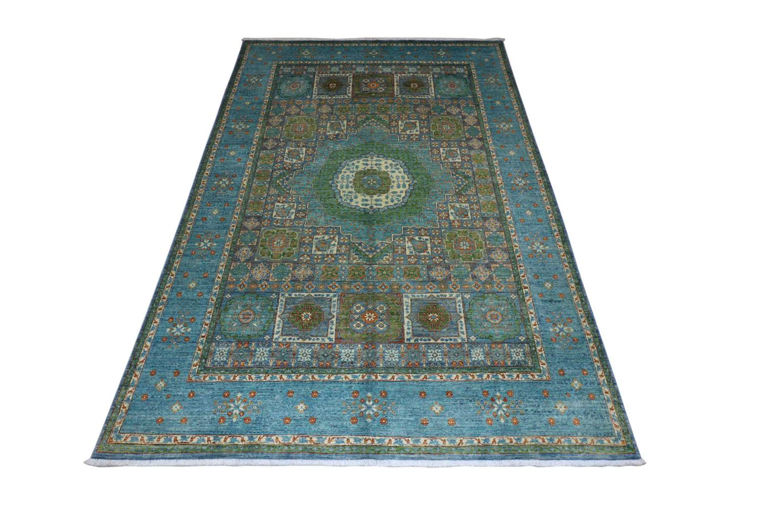 Ziegler Teppich 306 x 202 cm - seeblau - Image 2