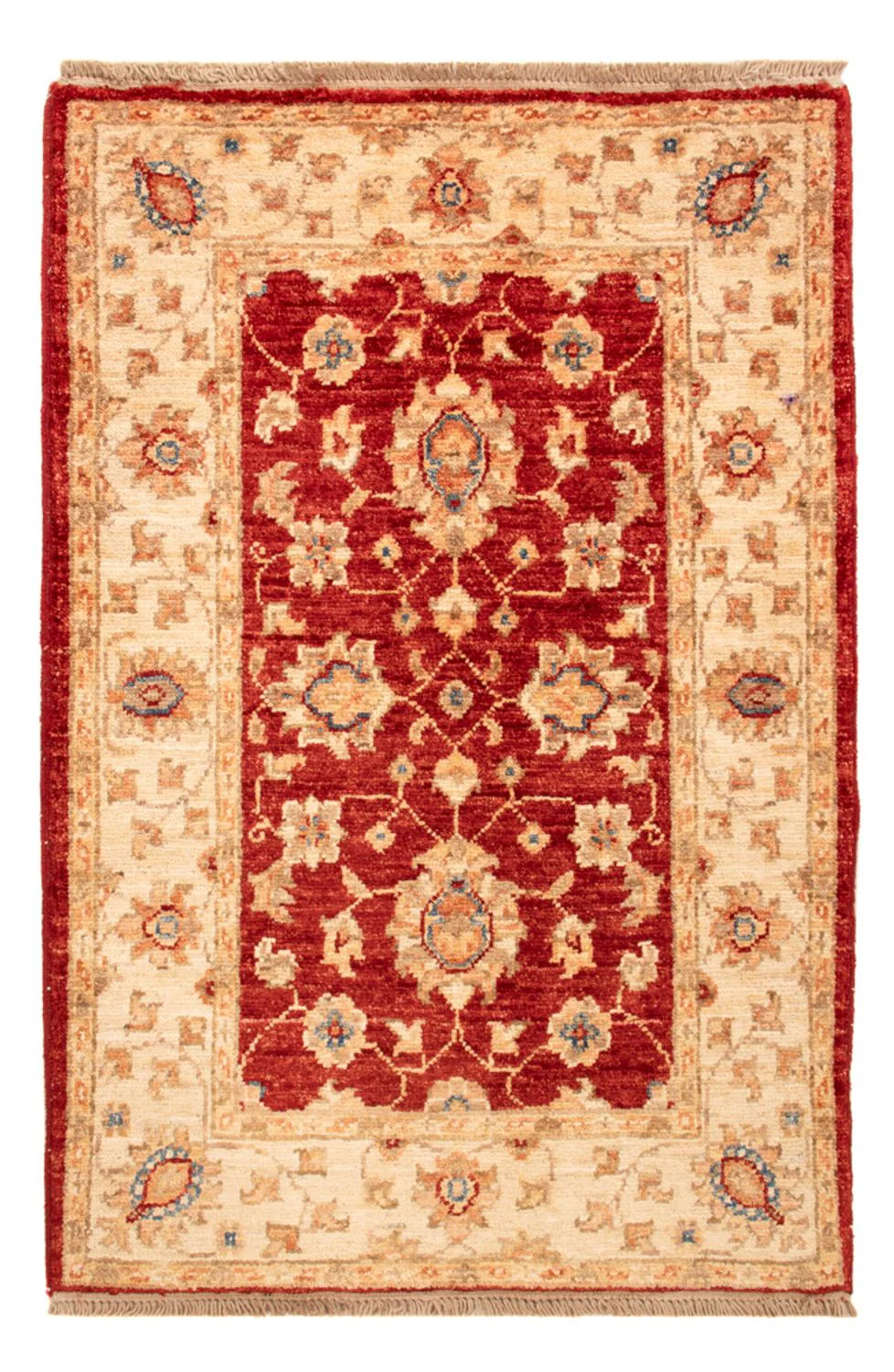 Ziegler Teppich - 90 x 60 cm - bordeauxrot