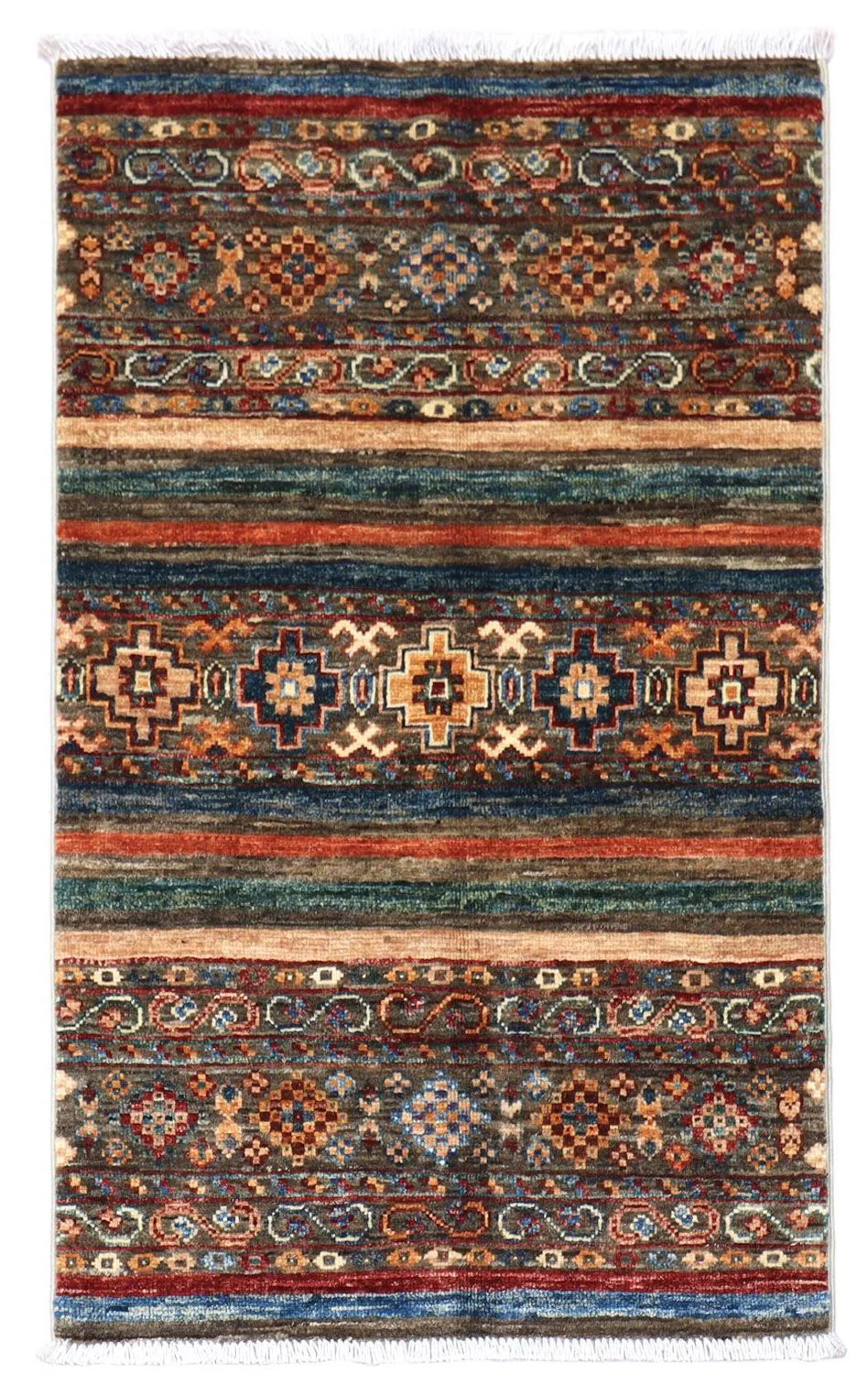Ziegler Teppich 99 x 60 cm - mehrfarbig