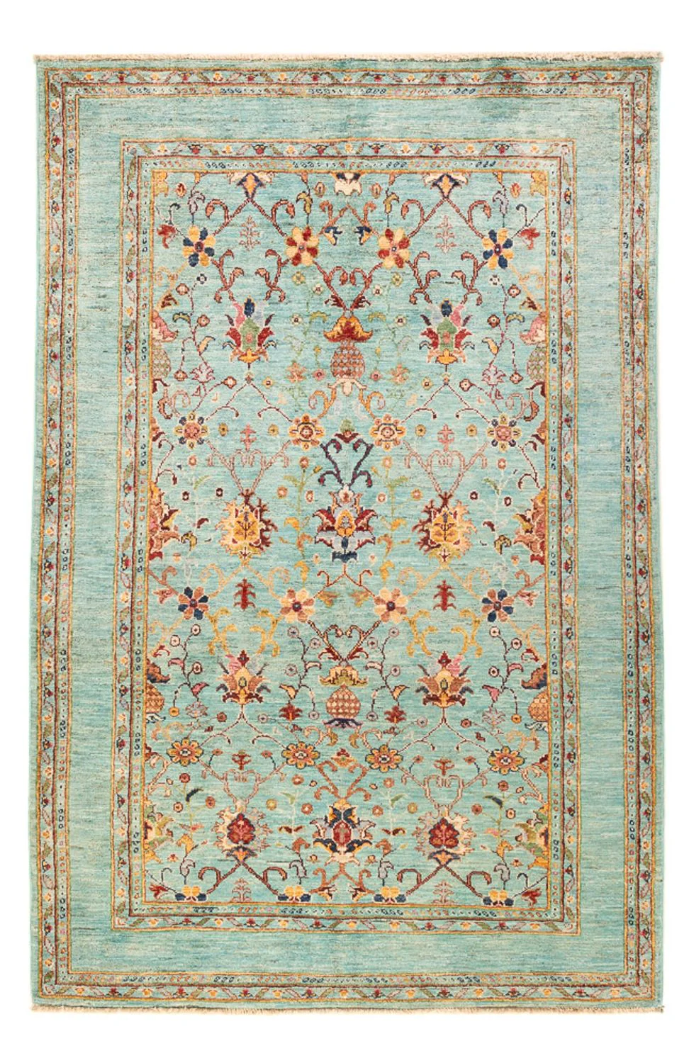 Ziegler Teppich - Ariana - 182 x 119 cm - türkis
