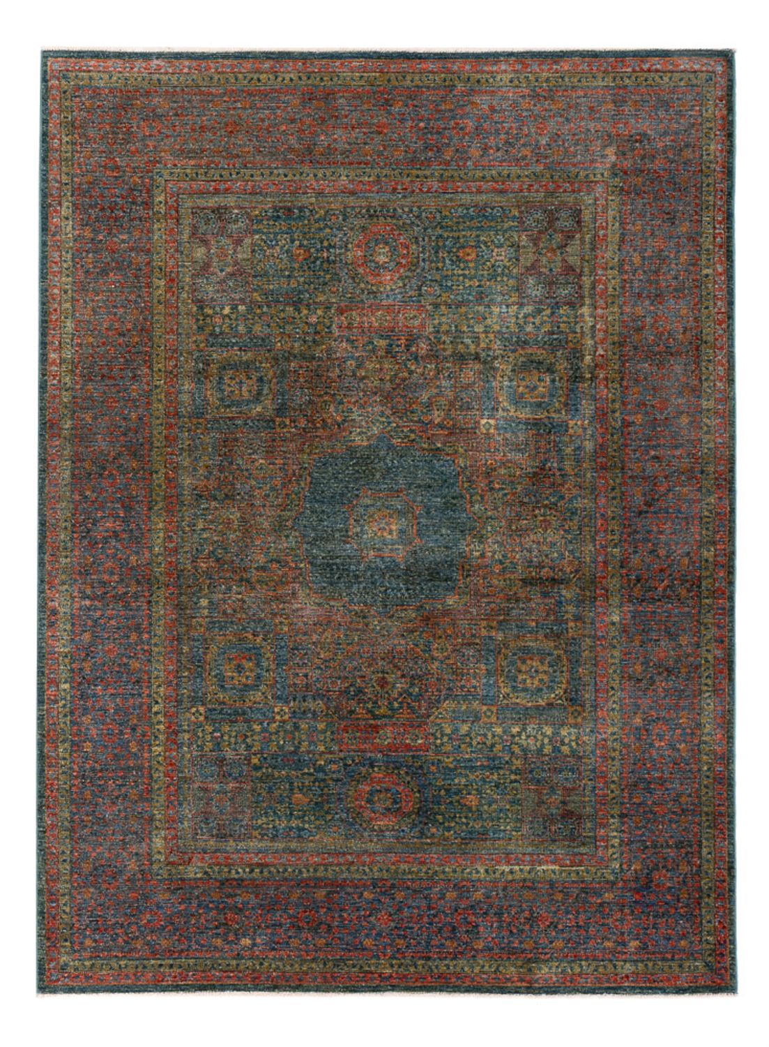 Ziegler Teppich - Ariana - 201 x 153 cm - seeblau