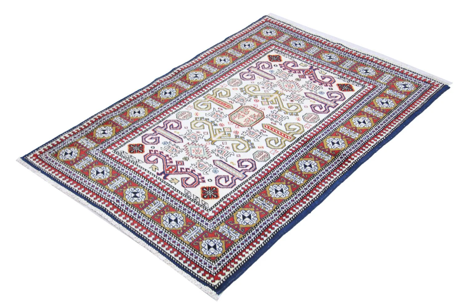 Ziegler Teppich - Kazak 127 x 85 cm - blau - Image 4