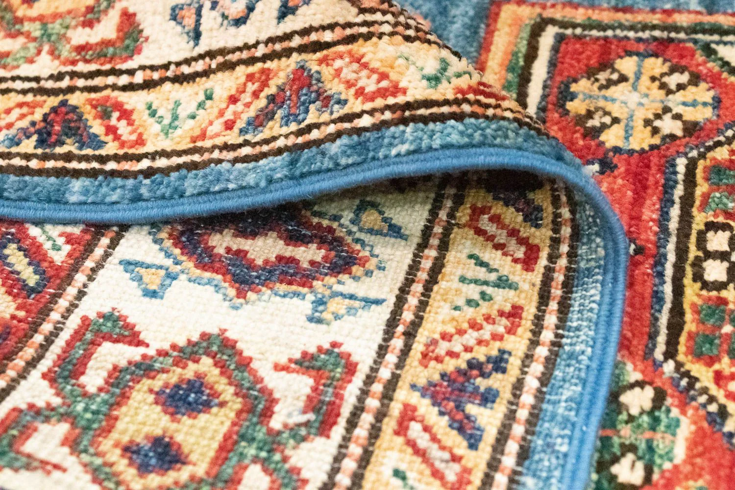 Ziegler Teppich - Kazak 212 x 79 cm - hellblau - Image 4