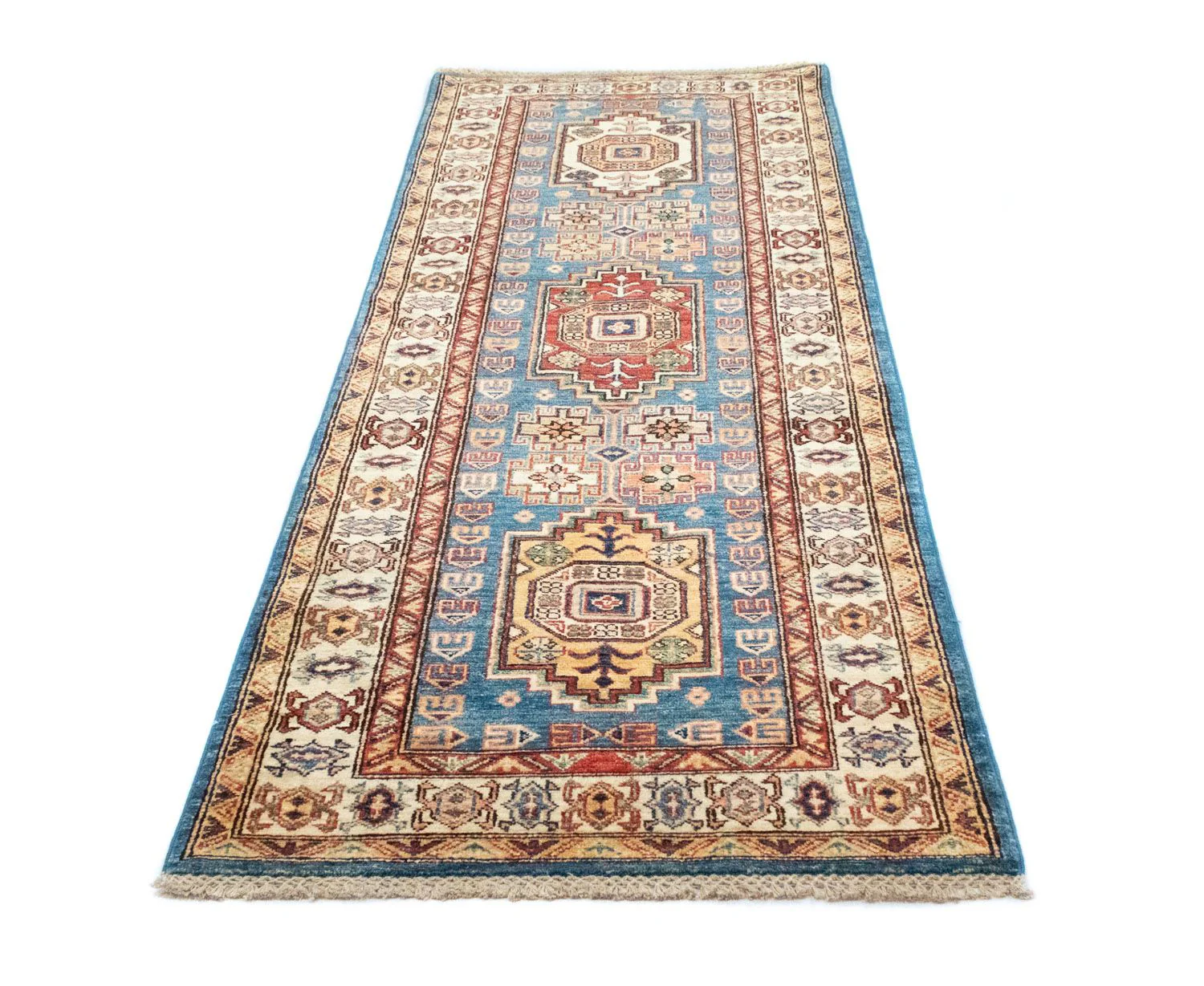 Ziegler Teppich - Kazak 212 x 79 cm - hellblau - Image 5