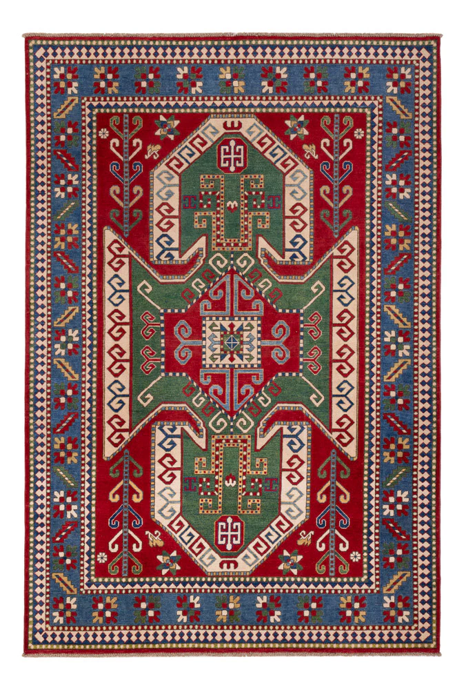 Ziegler Teppich - Kazak - 293 x 200 cm - grün