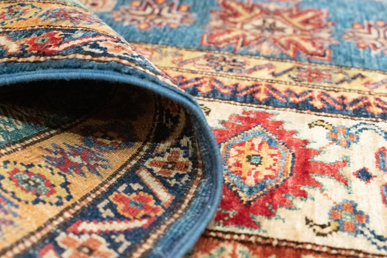 Ziegler Teppich - Kazak 303 x 205 cm - hellblau - Image 4