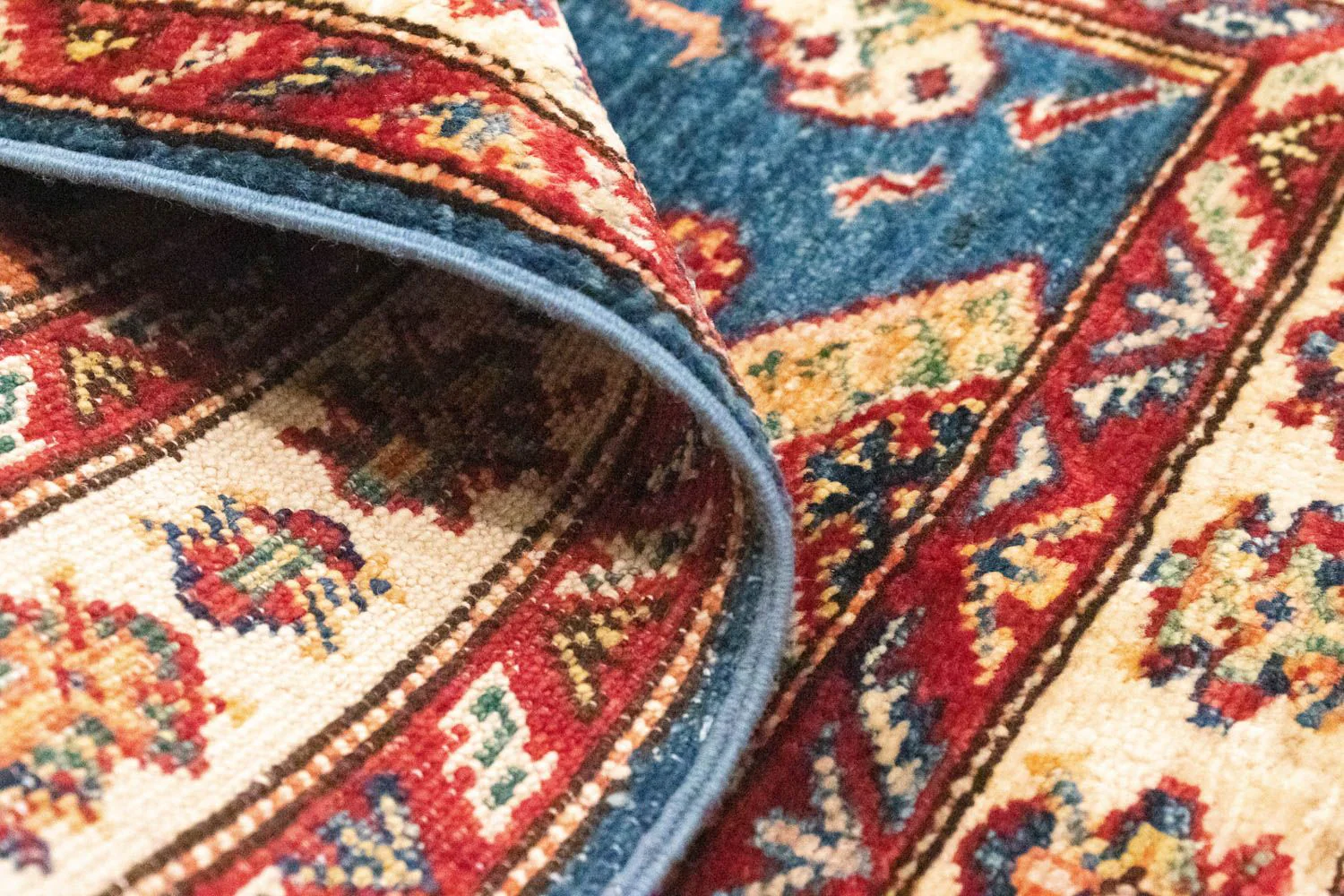 Ziegler Teppich - Kazak 97 x 65 cm - blau - Image 4