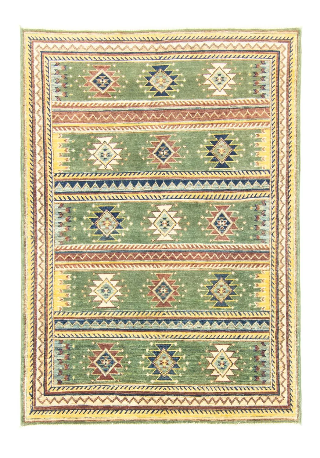 Ziegler Teppich - Modern 203 x 145 cm - grün