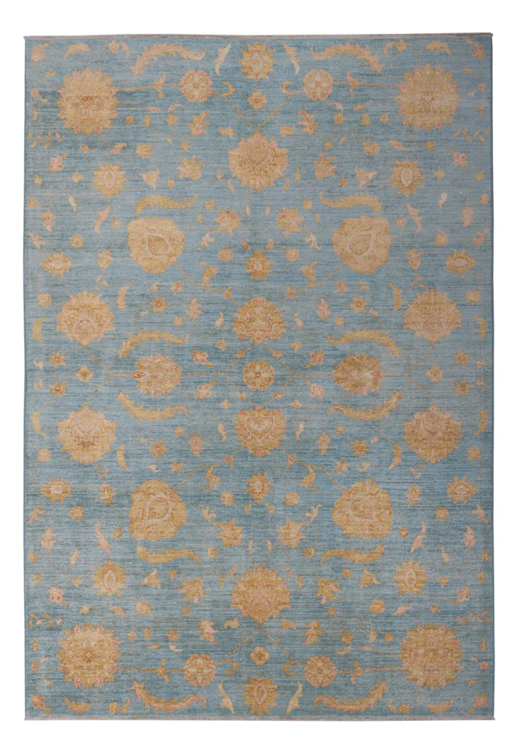 Ziegler Teppich - Modern - 300 x 207 cm - blau