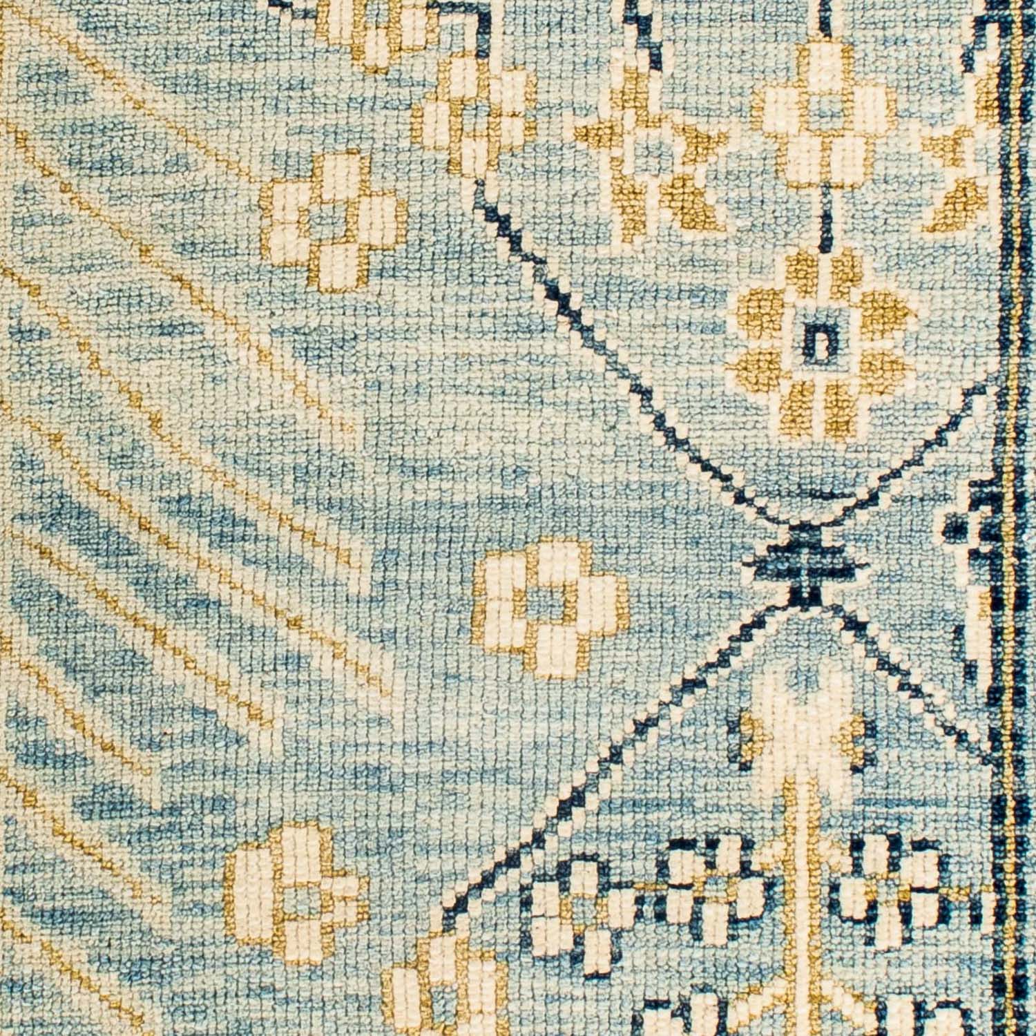 Ziegler Teppich - Modern 92 x 62 cm - hellblau - Image 2