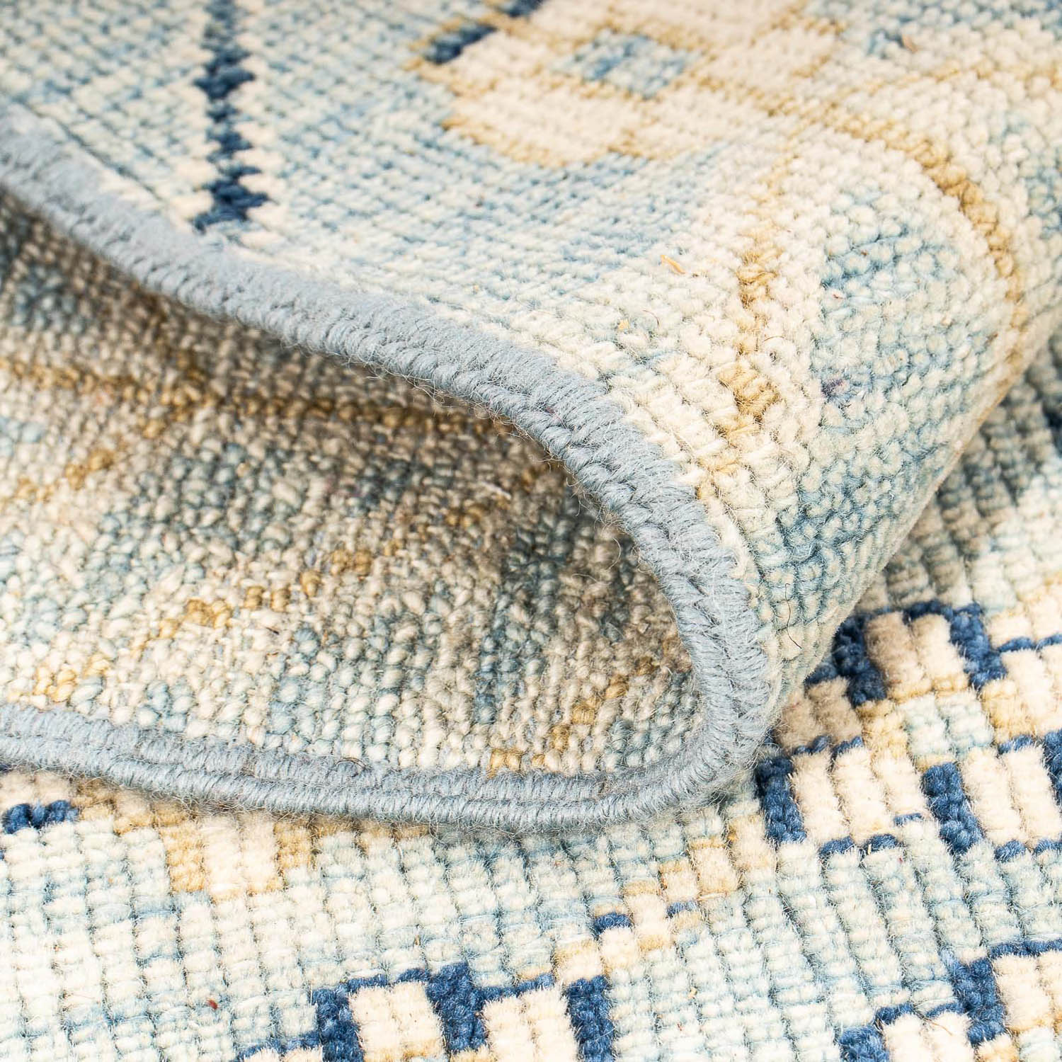 Ziegler Teppich - Modern 92 x 62 cm - hellblau - Image 4
