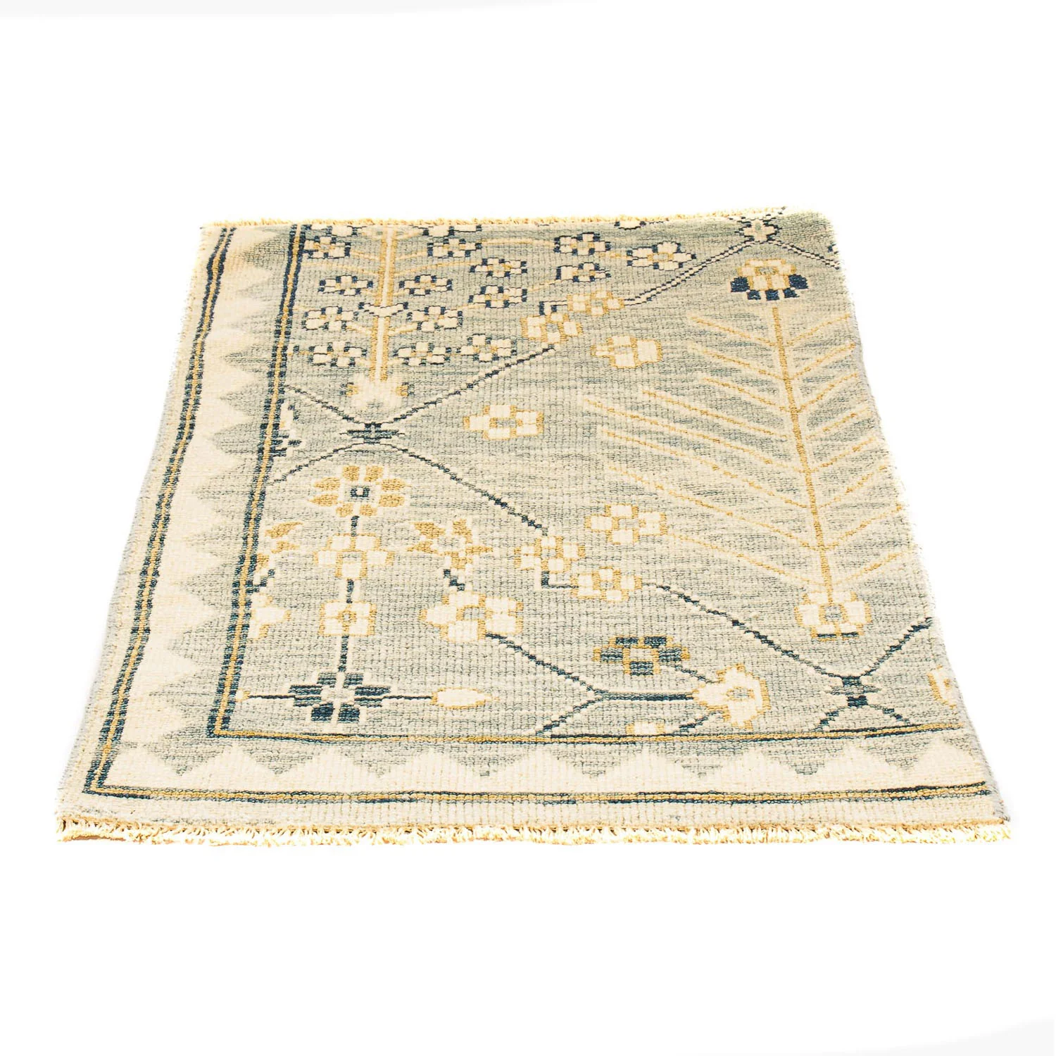 Ziegler Teppich - Modern 92 x 62 cm - hellblau - Image 5