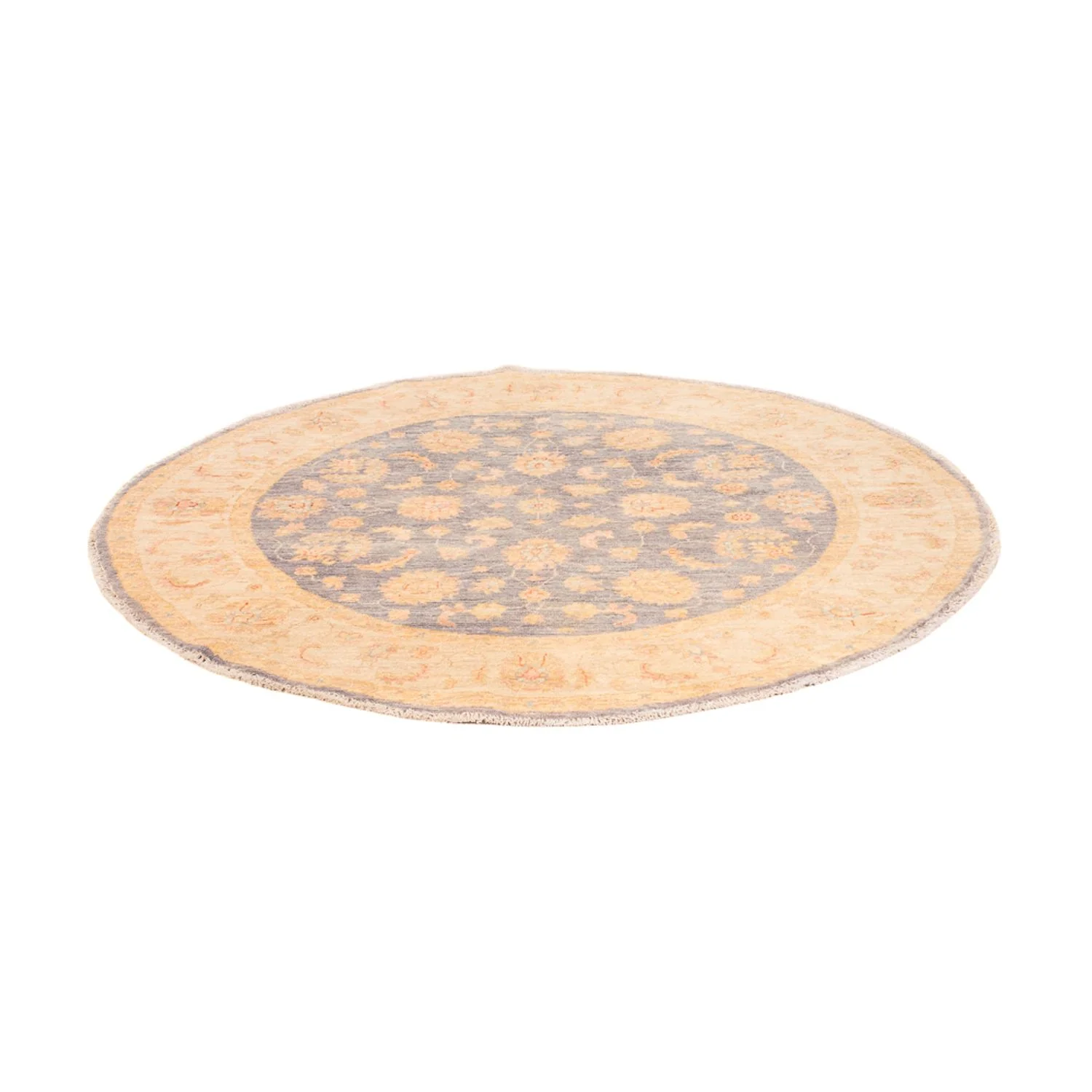Ziegler Teppich rund  - 146 x 146 cm - seeblau - Image 4