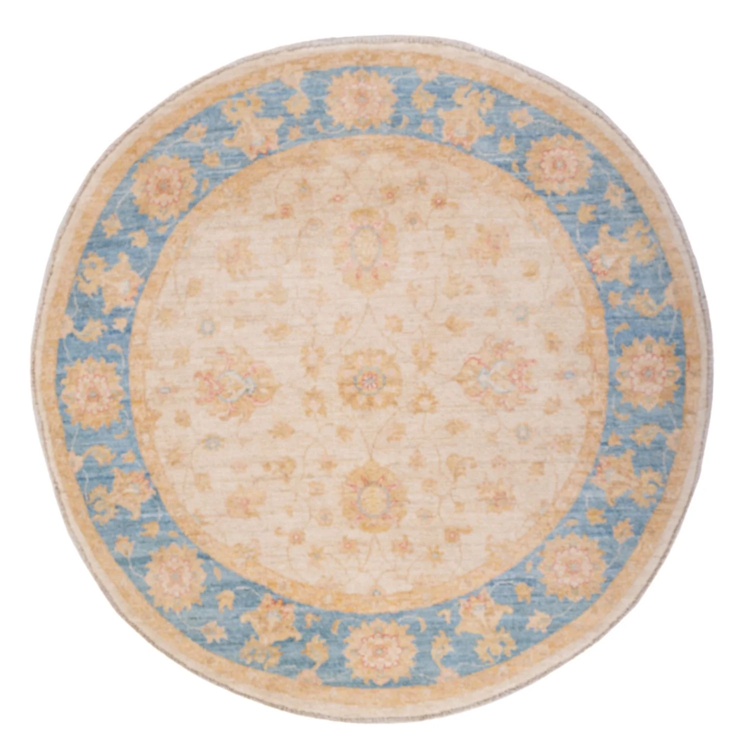 Ziegler Teppich rund - 149 x 147 cm - beige