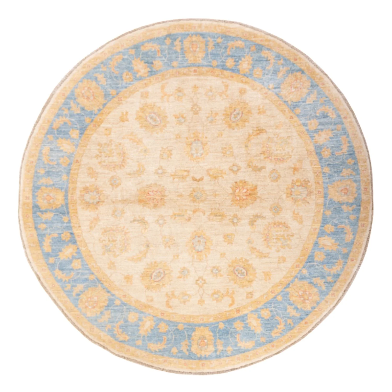 Ziegler Teppich rund - 199 x 194 cm - beige