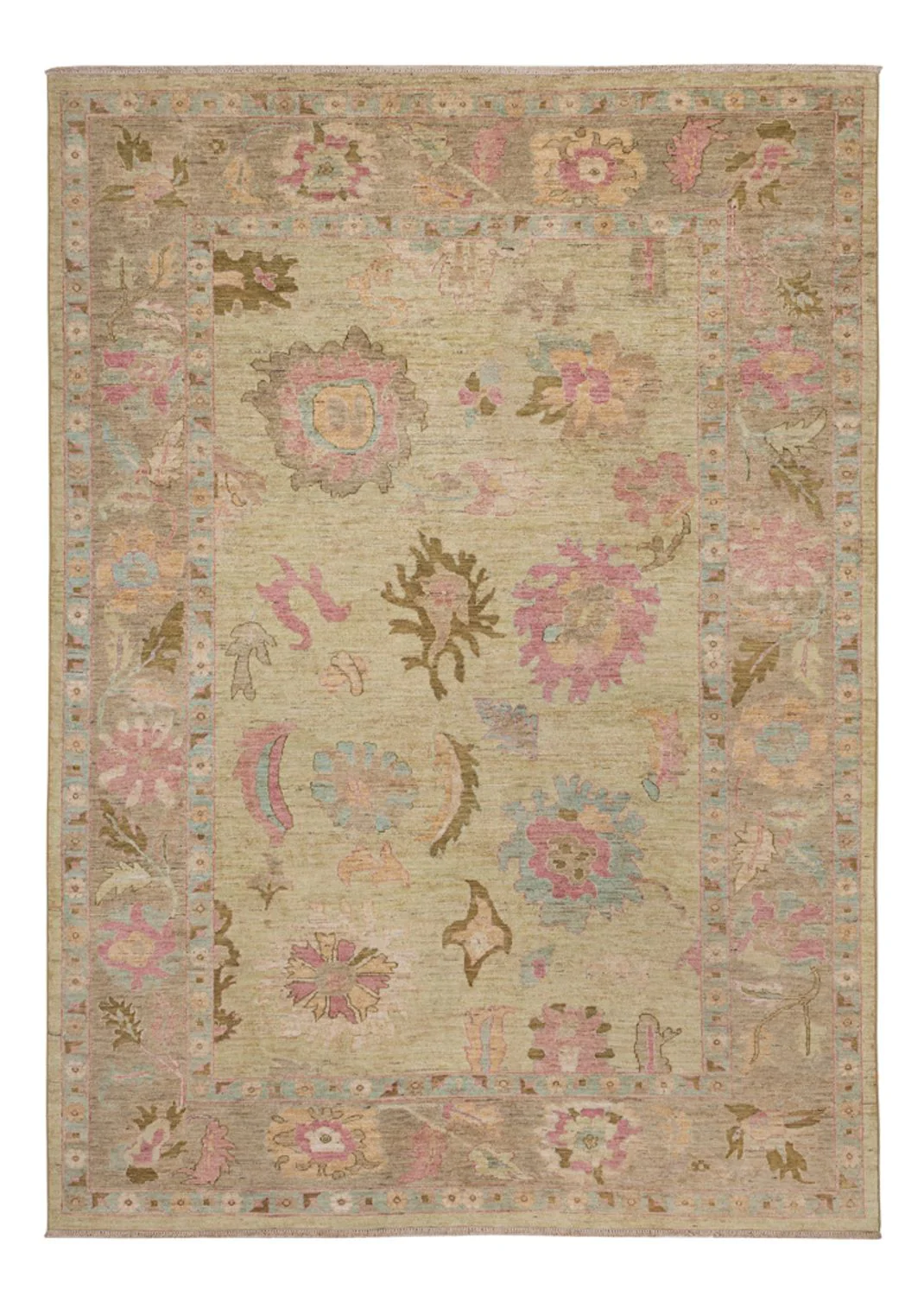 Ziegler Teppich - Usak - 281 x 200 cm - minzgrün